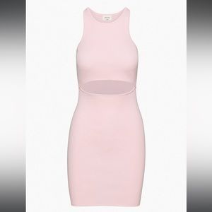 Aritzia light pink size M knit cut out mini
